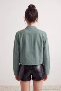 TRENDYOLMİLLA MINT buttoned Fit Cut DENIM Jacket - Image 3