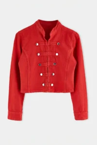 TRENDYOLMİLLA Red buttoned Fit Cut DENIM Jacket - Image 6