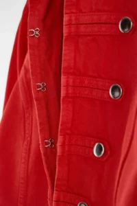 TRENDYOLMİLLA Red buttoned Fit Cut DENIM Jacket - Image 8