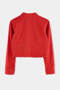 TRENDYOLMİLLA Red buttoned Fit Cut DENIM Jacket - Image 9