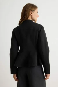 TRENDYOLMİLLA Black snaps Skirt with flywheel Weaving Jacket - Image 4
