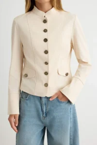 TRENDYOLMİLLA WHITE Jacket - Image 3