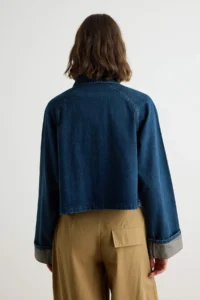 TRENDYOLMİLLA BLUE Accessory Detailed Trucker DENIM Jacket - Image 4