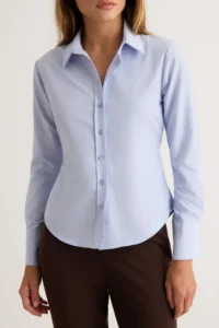 TRENDYOLMİLLA BLUE Tie Back Shirt - Image 3