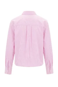 TRENDYOLMİLLA PINK Striped Heart Embroidered Shirt - Image 7