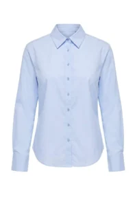 TRENDYOLMİLLA TRENDYOLMiLLA Wardrobe Essentials – Light BLUE Easy-Iron Regular Pattern Shirt| - Image 5