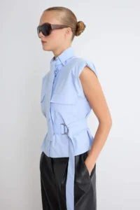 TRENDYOLMİLLA BLUE Shirt - Image 3