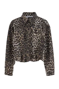 TRENDYOLMİLLA Leopard Patterned Bedene Oturan Shirt - Image 5