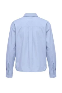 TRENDYOLMİLLA Light BLUE Stand Collar Shirt - Image 3