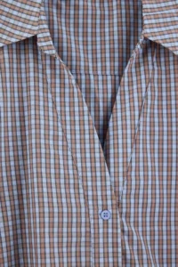 TRENDYOLMİLLA BLUE Checkered Wacky Collar Shirt - Image 5