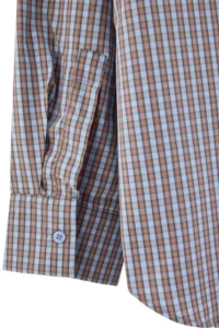 TRENDYOLMİLLA BLUE Checkered Wacky Collar Shirt - Image 6
