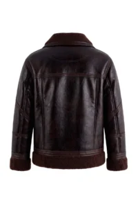 TRENDYOLMİLLA Dark Brown Regular Pattern Plush Coat - Image 10
