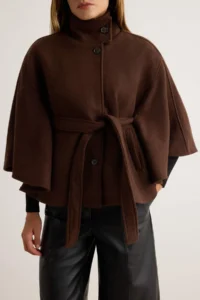 TRENDYOLMİLLA Brown Regular  Coat - Image 3