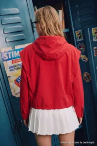 TRENDYOLMİLLA Red Oversized Hooded Summer Jacket Coat - Image 3
