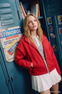 TRENDYOLMİLLA Red Oversized Hooded Summer Jacket Coat - Image 5