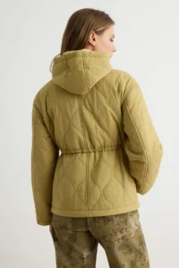 TRENDYOLMİLLA Khaki Regular Coat - Image 4