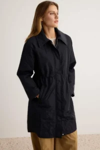 TRENDYOLMİLLA NAVY BLUE Regular Coat - Image 2
