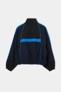 TRENDYOLMİLLA NAVY BLUE Oversized Pattern Color Bloklu Summer Coat - Image 9