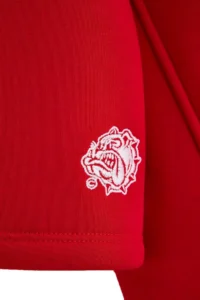 TRENDYOLMİLLA Red Thick Embroidered Sleeve with pocket Hooded buttoned Crop Knitting Sweatshirt - Image 5