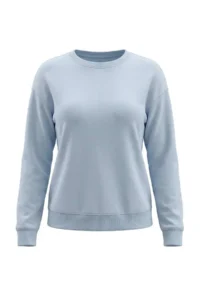 TRENDYOLMİLLA Light BLUE Soft Touch Oversized/Wide Cut Crew Neck Knitting Sweatshirt - Image 5