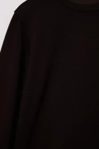 TRENDYOLMİLLA Brown Soft Touch Regular Pattern Crew Neck Knitting Sweatshirt - Image 7
