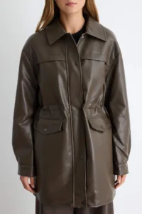 TRENDYOLMİLLA Dark Brown Regular  Trench Coat - Image 4