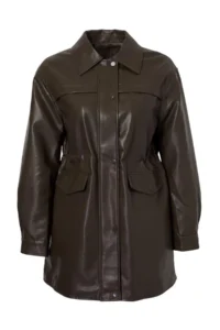 TRENDYOLMİLLA Dark Brown Regular  Trench Coat - Image 6