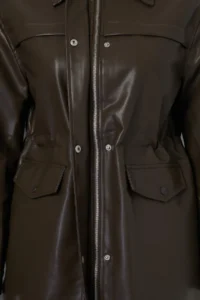 TRENDYOLMİLLA Dark Brown Regular  Trench Coat - Image 7
