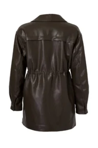 TRENDYOLMİLLA Dark Brown Regular  Trench Coat - Image 8