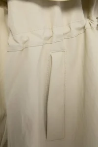 TRENDYOLMİLLA Beige High Neck Elastic Waist Mono Closure Oversized LONG Trench Coat - Image 8