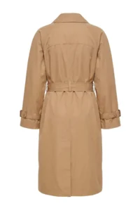 TRENDYOLMİLLA Wardrobe Essentials Camel tied up Collar Detailed Oversized LONG Trench Coat - Image 11
