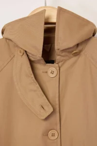 TRENDYOLMİLLA Wardrobe Essentials Camel tied up Collar Detailed Oversized LONG Trench Coat - Image 8