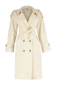 TRENDYOLMİLLA Stone Oversized Wide Cut Arched  Trench Coat - Image 11