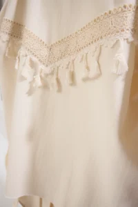 TRENDYOLMİLLA Beige Back Lace Detailed with pocket Regular Gabardine Jacket - Image 5