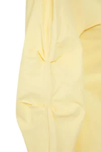 TRENDYOLMİLLA Light YELLOW Balloon Sleeve Detailed Waist Fitting Asymmetric Fitted  Shirt - Image 7