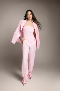 TRENDYOLMİLLA Trendyol Studio PINK Weaving Blazer Jacket - Image 3