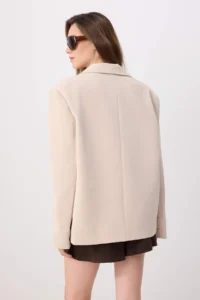 TRENDYOLMİLLA Stone Ekstra Oversized Piped Blazer Jacket - Image 4