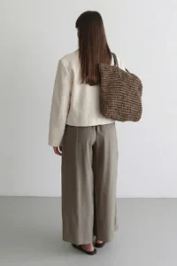 TRENDYOLMİLLA Beige Oversized buttoned 100% Cotton Jacket - Image 2
