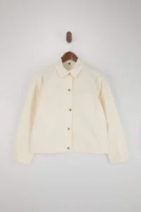 TRENDYOLMİLLA WHITE Gabardine Basic Thin Seasonal Jacket - Image 5