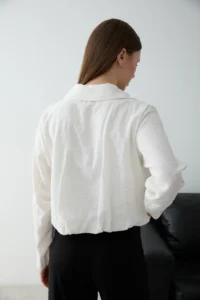 TRENDYOLMİLLA WHITE Zipper Kapama Seasonal Thin Jacket - Image 4