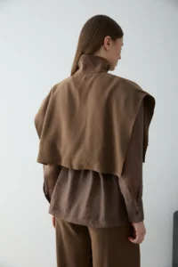 TRENDYOLMİLLA Mink Modal Pocket Detail Thin Jacket - Image 4