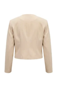 TRENDYOLMİLLA Beige Handles Battery Detailed Weaving Jacket - Image 8