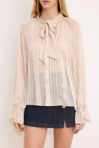 TRENDYOLMİLLA Stone Scarf Detailed Shirt - Image 3