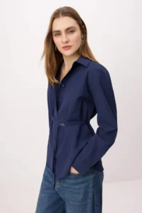TRENDYOLMİLLA NAVY BLUE generation Detailed Shirt - Image 2