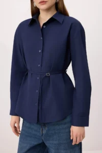 TRENDYOLMİLLA NAVY BLUE generation Detailed Shirt - Image 3