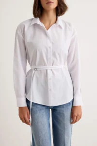 TRENDYOLMİLLA WHITE generation Detailed Shirt - Image 3