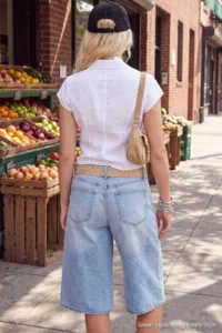 TRENDYOLMİLLA WHITE Summer Button Detailed Cotton Shirt - Image 6