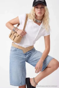 TRENDYOLMİLLA WHITE Summer Button Detailed Cotton Shirt - Image 8
