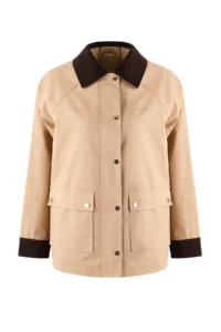 TRENDYOLMİLLA Mink Regular Kontrast Detailed Midi Coat - Image 5