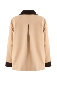 TRENDYOLMİLLA Mink Regular Kontrast Detailed Midi Coat - Image 6